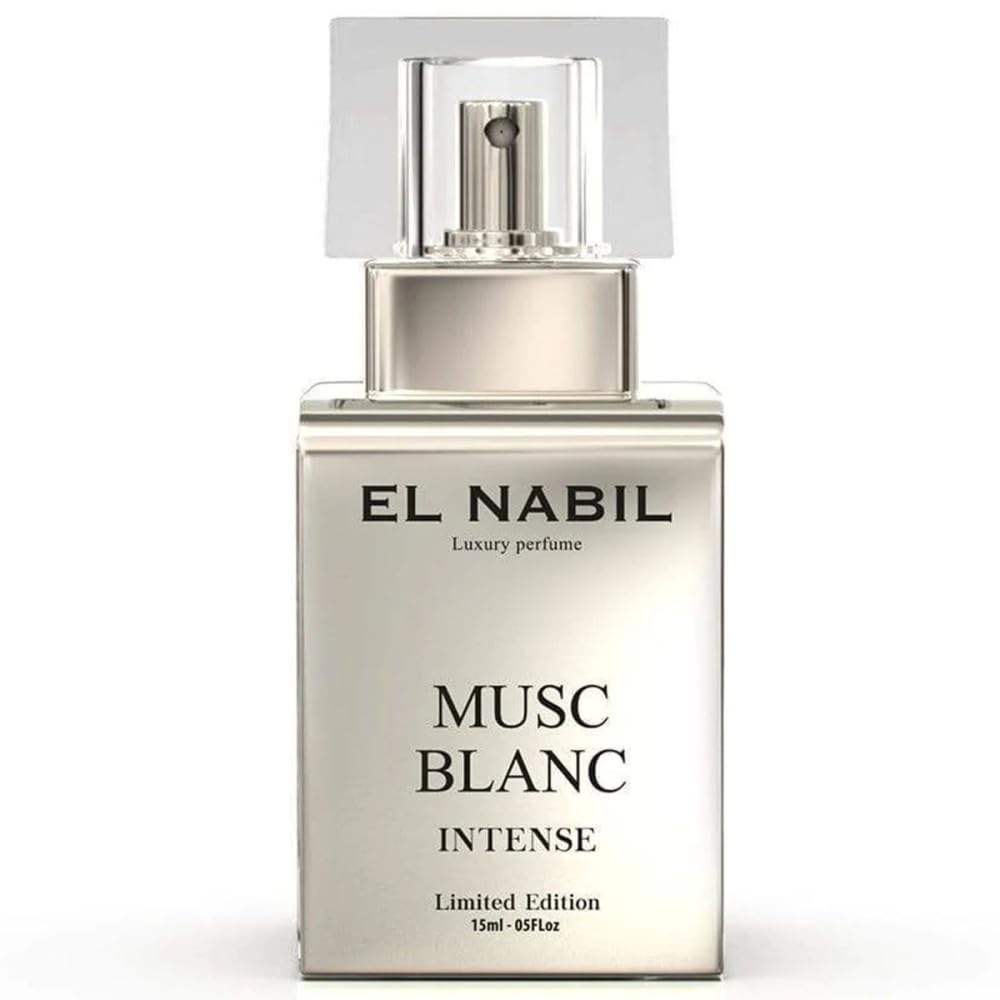 Musc Blanc Intense Eau de Parfum Vaporisateur Unisexe El Nabil 15ml Édition Limitée Musc