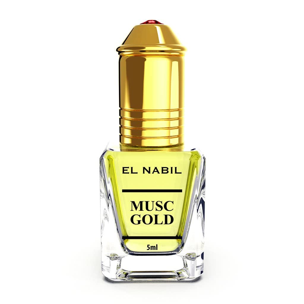 EL Nabil - MUSC GOLD - Eau de Parfum pour homme en plein été avec note vanille et musc, 100ml, tendance et élégant
