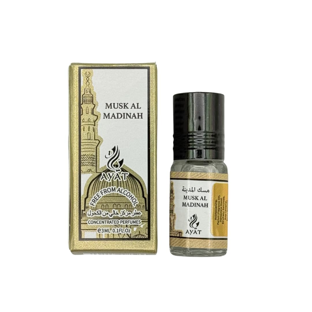 Parfum Musk Al Madinah Musqué Blanc Agrumes Vanille Unisexe 3ml